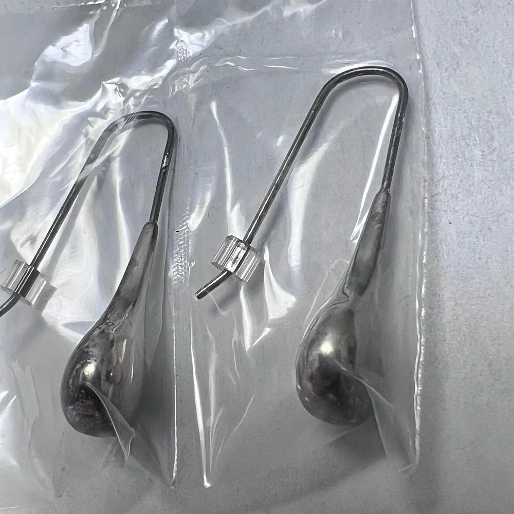 Avon Sterling Silver Teardrop‎ Earrings Minimalist Dangle Drop Hook 925 Silver